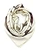 YOUR SMILE Silk Feeling Scarf Women's Fashion Pattern Beige Chain Large Square Satin Headscarf (301)