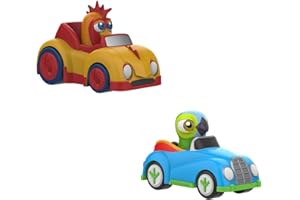 TOYMAKER La Granja De Zenon Kids Car Bartolito Chicken Toys Push and Go Cars Toys Lorito Pepe Bird Toys Friction Powered Inertia Cars for Toddlers 1-3 Birthday for Girls Boys