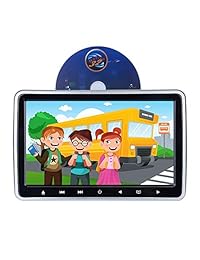 Hengweili   Reproductor de DVD para coche, pantalla LCD ultra fina, 10,1 pulgadas, HD 1024 x 600, HDMI, USB, SD, IR FM, monitor de reposacabezas