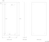 W Waterstone Frameless Bathroom Mirror 120 x 60cm with Pre-Drilled Holes view 2