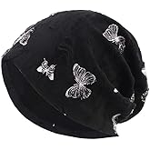 Wotfim Slouchy Knit Beanie Hat for Women Chemo Hat Cancer Head Wraps Sleep Head Thin Cotton Skull Cap