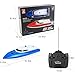 RC Boat for Girls and Boys Electric Birthday Gift for Kids 4CH Radio Controlled Boats/Ships Pool & Outdoor Use (Blue)