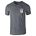 Pop Threads Croatia Soccer Retro National Team Sport Football Graphic Tee T-Shirt for Men Dark Heather Gray L