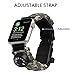 for Apple Watch Band iwatch Strap Survival Watch Paracord/Whistle/Fire Starter/Scraper/Compass and Thermometer, 6 in 1 for Apple Watch Series All Models 42mm