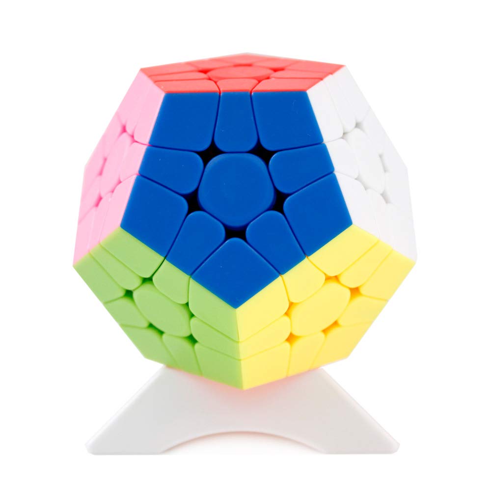 Oostifun Mr.M 12 Surface 3x3 Megaminx M Dodecahedron Cube Gigaminx Megaminx Frosted Surface Smooth Twist Puzzle Cubes Puzzle With One Cube Tripod(Stickerless)