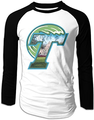 Vinda Men's Long Sleeve Raglan T-Shirt University Logo Black Size L