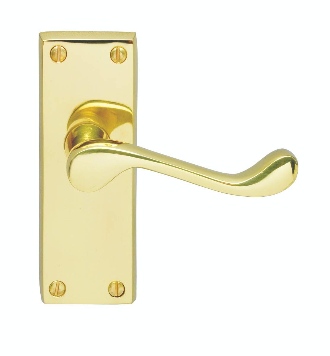 Carlisle Brass CBS55 Victorian Door Handle-Scroll, Polished Brass, 120 x 40 mm — image 1