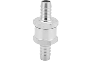 One Way Check Valve Non Return Aluminum Alloy Universal Fuel Gasoline Oil Petrol Water Flow Direction Control for Vehicles an