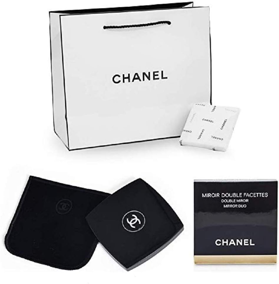 Amazon セット品 ギフトラッピング済 Chanel シャネル 国内正規品 ダブル コンパクトミラー Miroir Double Facettes ミロワール ドゥーブル ファセット シャネルショップバッグ付 ミラー コンパクト Chanel コンパクト 通販