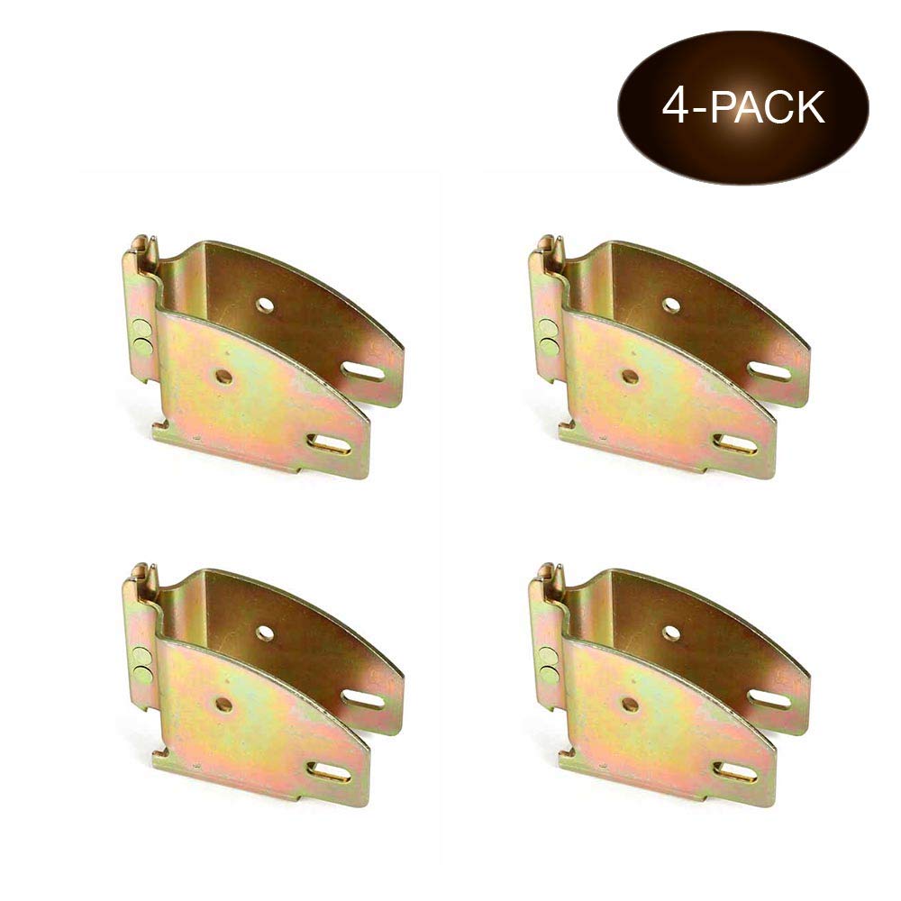 4 ETrack Wood Beam End Socket Shelf Brackets w/ E Track Fittings, for