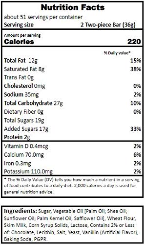 White Creme Wafer Candy Bars - 1 Pound Bag (Approx 48 Pieces) - Individually Wrapped Crisp Wafers With Cream