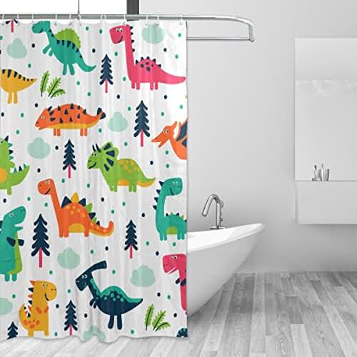 dinosaur shower curtain
