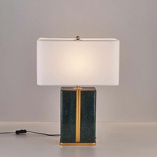 Marmor Tischlampe, moderne chinesische Stoff Schreibtischlampe