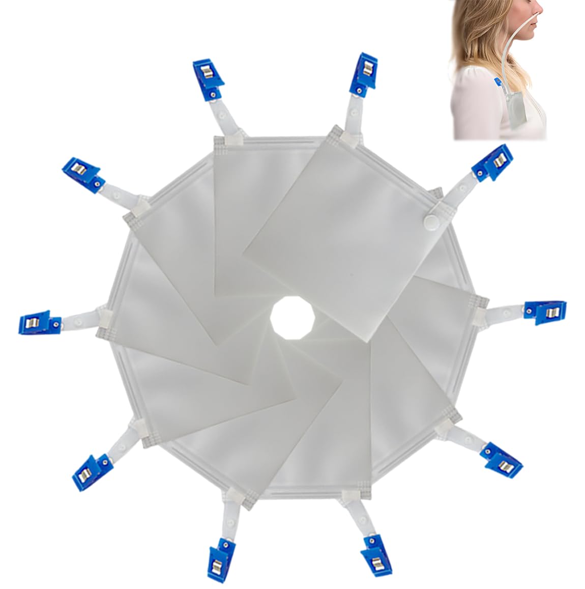 Photo 1 of 10Pcs Feeding Tube Pouch for NJ Nasogastric Tube Storage Pocket,Waterproof NG Feeding Tube Holder,Nasogastric Feeding Tube Supplies