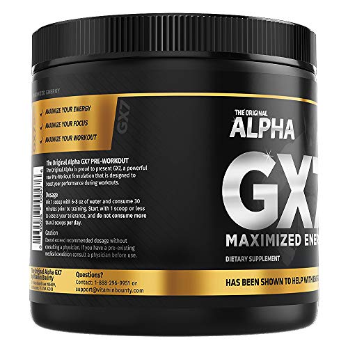 Vitamin Bounty Gx7 Sugar Free Pre Workout for men &amp; women