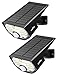LITOM Solar Lights Outdoor IP67 Waterproof 3 Optional Modes Solar Motion Sensor Lights with Wide Angle -2 Pack