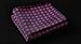SetSense Men's Floral Jacquard Wedding Party Self Bow Tie Pocket Square Set Red/Blue