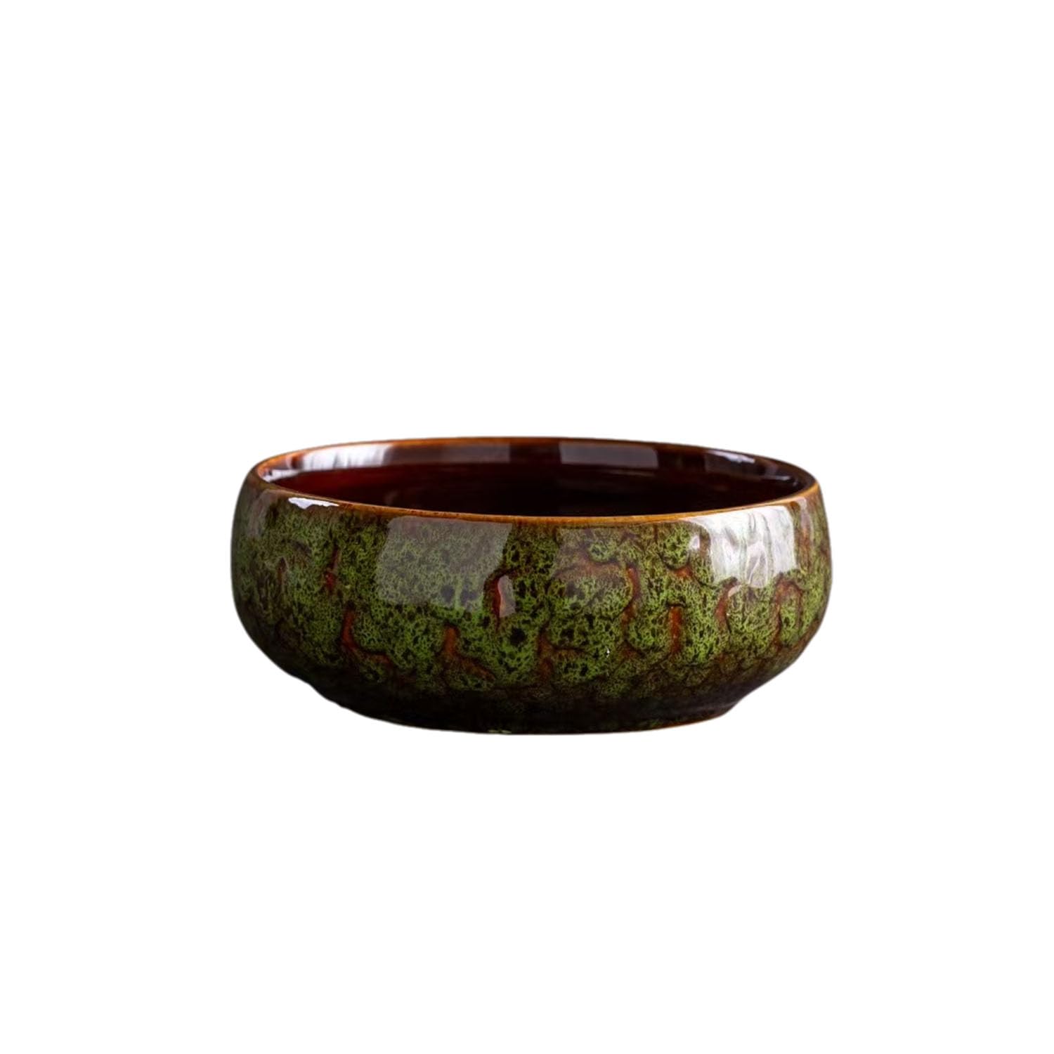 Photo 1 of MaiQidd Lotus Bowl Planter, Lotus Bowls for Planting in Water Indoors, Bonsai Bowl Lotus Flower Seeds, Ceramic Planters for Indoor Plants (Green)