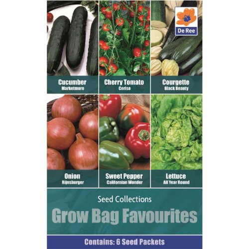 Vegetables Seed Collections 6 in 1 pack Grow Bag Favourites Buy