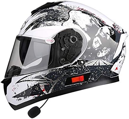 人気新作 ヘルメット 大型家電 車 バイク B07t673ltr フルフェイスバイクヘルメットレーシングバイクヘルメット R1 608成人男性向け女性向けbluetoothフレンドリー 付属 E Xl ヘルメット