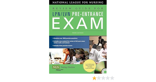 Review Guide For Lpn Lvn Pre Entrance Exam With Cdrom Review Gd For Lpn Lvn 3e W Cd Paperback Nationalleaguefornursing Amazon Com Books