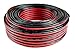 Audiopipe 18 Gauge Speaker Zip Wire (100 Feet) – Primary Bonded Red & Black Speaker Cables - Durable Stranded Speakers Wire for Car Audio, Automotive, Home Theatre and Trailer Harness Wiring