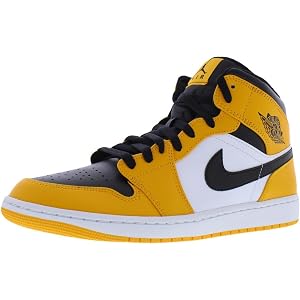 Nike Air Jordan 1 Mid Leather Mens Shoes