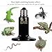 Zacro Reptile Heat Lamp 60W - Ceramic Heat Emitter with Digital Thermometer, Efficient Infrared Ceramic Bulb for Reptiles No-Light Lamp Heat Source Brooder Coop Heater 110V (Black)