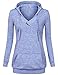 Sweatshirt Tunic,Timeson Long Sleeve V Neck Pullover Hoodie Sweatshirts With Kangaroo Pocket ,Multicolored Blue-XXL