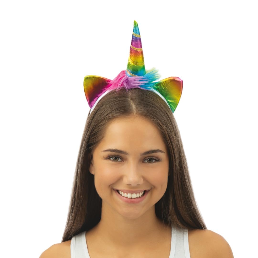 P'tit Clown - Unicorn Headband - Perfect to Complete Your Costume (Multicoloured)