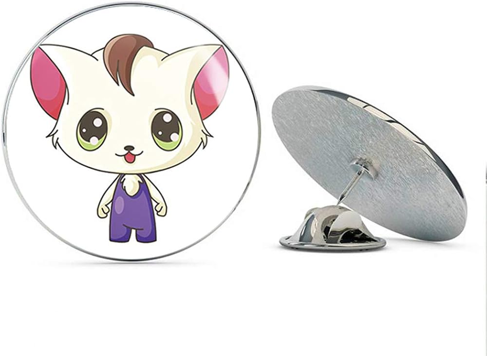 Amazon Com Brk Studio Kawaii Cat White Kitty Anime Innocent Gaze
