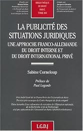 La  publicité des situations juridiques
