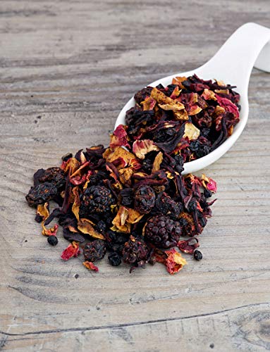Früchtetee lose Früchtetee Roter Drache Hibiskus Apfel Korinthen Holunder Brombeeren Erdbeer Rote Johannisbeeren Früchte… – Bild 4