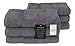 SALBAKOS 100% Turkish Cotton Towels (Gray, 6 Hand Towels)