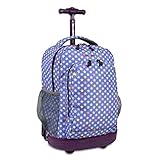 J World New York Girls' Sunrise Rolling Fashion Backpack, Stardust, One Size