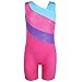 TFJH E One-Piece Sparkle Gymnastics Biketard Leotard with Short for Girls LightBlue 120