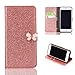 Stand Wallet Card Case Cover,Elaco Women Iphone Case For iPhone 6/6s 4.7 inch /For iPhone 6 Plus 5.5inch/ iPhone 7 4.7inch/iPhone 7 Plus 5.5inch (Rose Gold, iPhone 6 Plus/6s Plus 5.5inch)