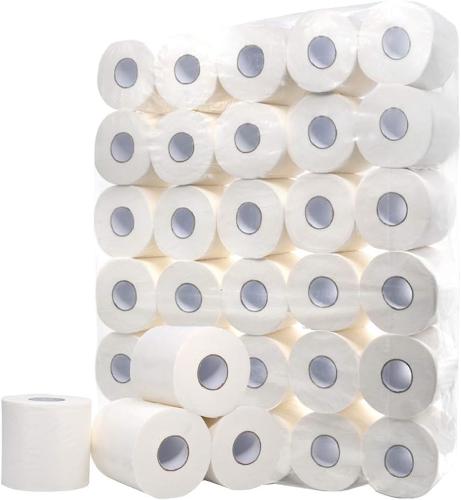 Kuhxz Paper Towels, 10 Roll Silky & Smooth Soft Premium Toilet Paper, Soft, Strong & Highly Absorbent Toilet Roll Tissue for Home Kitchen Paper Towels