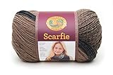 Lion Brand Yarn 826-200 Scarfie Yarn, Taupe/Charcoal