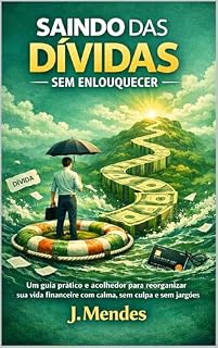 Livro Saindo das Dívidas Sem Enlouquecer: Um guia prático e acolhedor para reorganizar sua vida financeira com calma, sem culpa e sem jargões