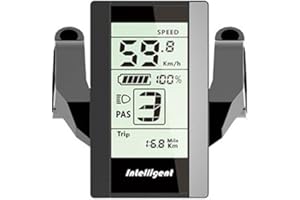 E-Bike Display For BAFANG 800S For 01 02 HD Drive Motor, Vertical Screen, 24V-60V, 5 Pin Female Connector, Black