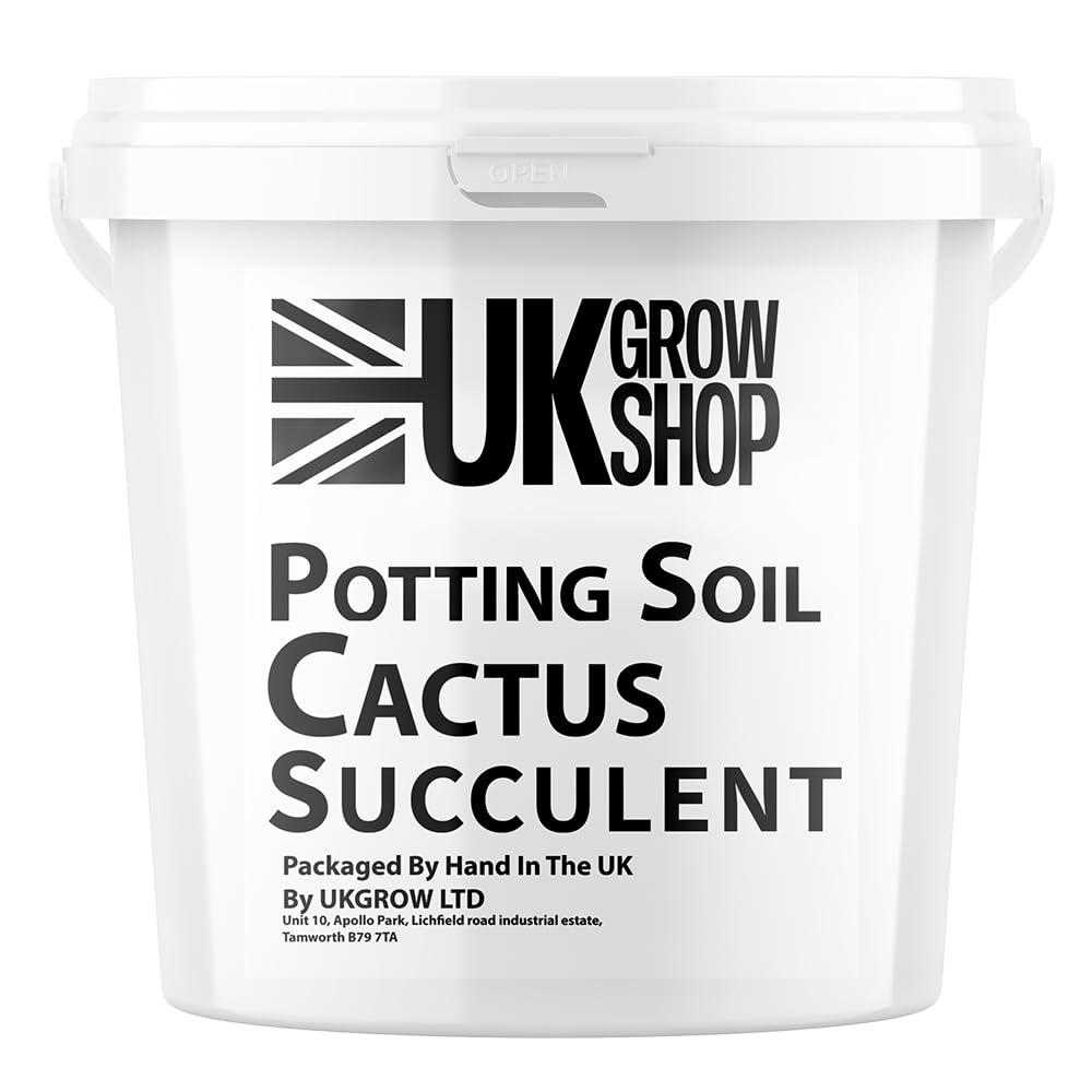 UK GROW 1L Bucket of Cacti/Succulent Potting Compost Mix and Enriched with Perlite 1L 2L 3L 5L 10L 20L (1L)