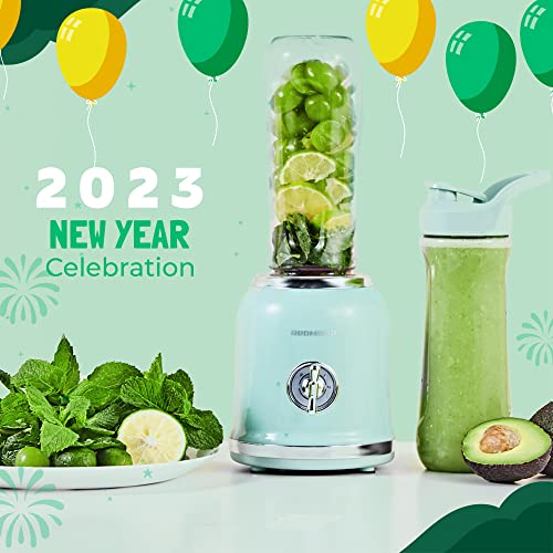 Personal Blender, REDMOND Powerful Smoothie Blender with 2 Portable