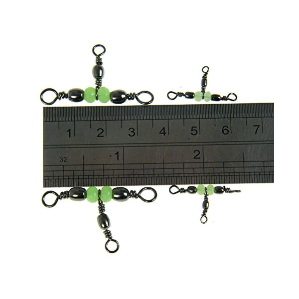 50-Pcs-3-Way-with-Glow-Beads-Fishing-Barrel-Triple-Swivels-Fishing-Tackle