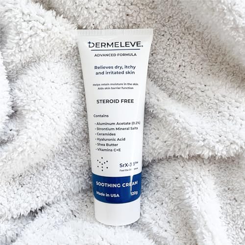 Dermeleve Steroid Free Anti-Itch Cream | Extra Strength for Psoriasis, Seborrheic Dermatitis, Viral Rash, Bug Bites, Allergy, Chronic Hives, Neuropathy (Nerve) | Full Body Itch Relief | 4 oz (1 Pack)