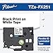 Brother Genuine P-touch TZE-FX251 Tape, 1" (0.94") Wide Flexible-ID Laminated Tape, Black on White, Best Suited for Wire Wrapping and Flagging, Water-Resistant, 0.94" x 26.2' (24mm x 8M), TZEFX251 primary