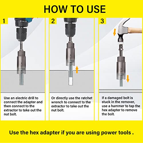 TOPEC 10Piece Spiral Type Deep Bolt Extractor Set, Spark Plug