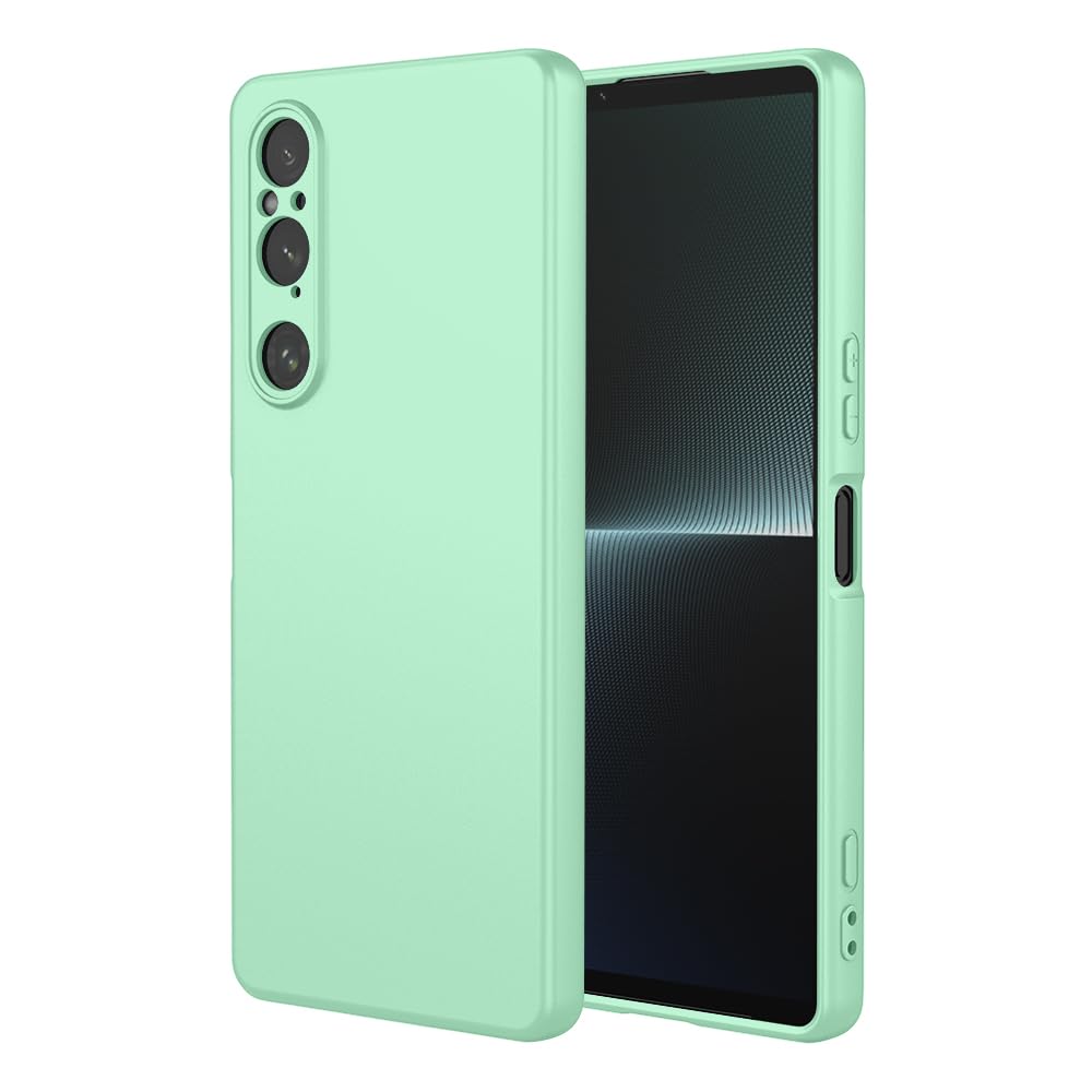 RonRun Liquid Silicone Case for Sony Xperia 1 VI Case with Anti-Scratch Microfiber Lining, Soft Ultra Slim Protective Shockproof Bumper Phone Case, Light Green