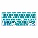 Case Star Ocean series Aqua Blue Keyboard Silicone Cover Skin With The Seaweed And Fish Pattern for Macbook 13 Unibody / Macbook Pro 13 15 17 + Case Star Cellphone Bag