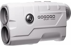 Gogogo Sport Vpro Golf Rangefinder 900 Yards Slope Laser Range Finder with Pinsensor & Flag-Lock, 6X Magnification, Pulse Tech
